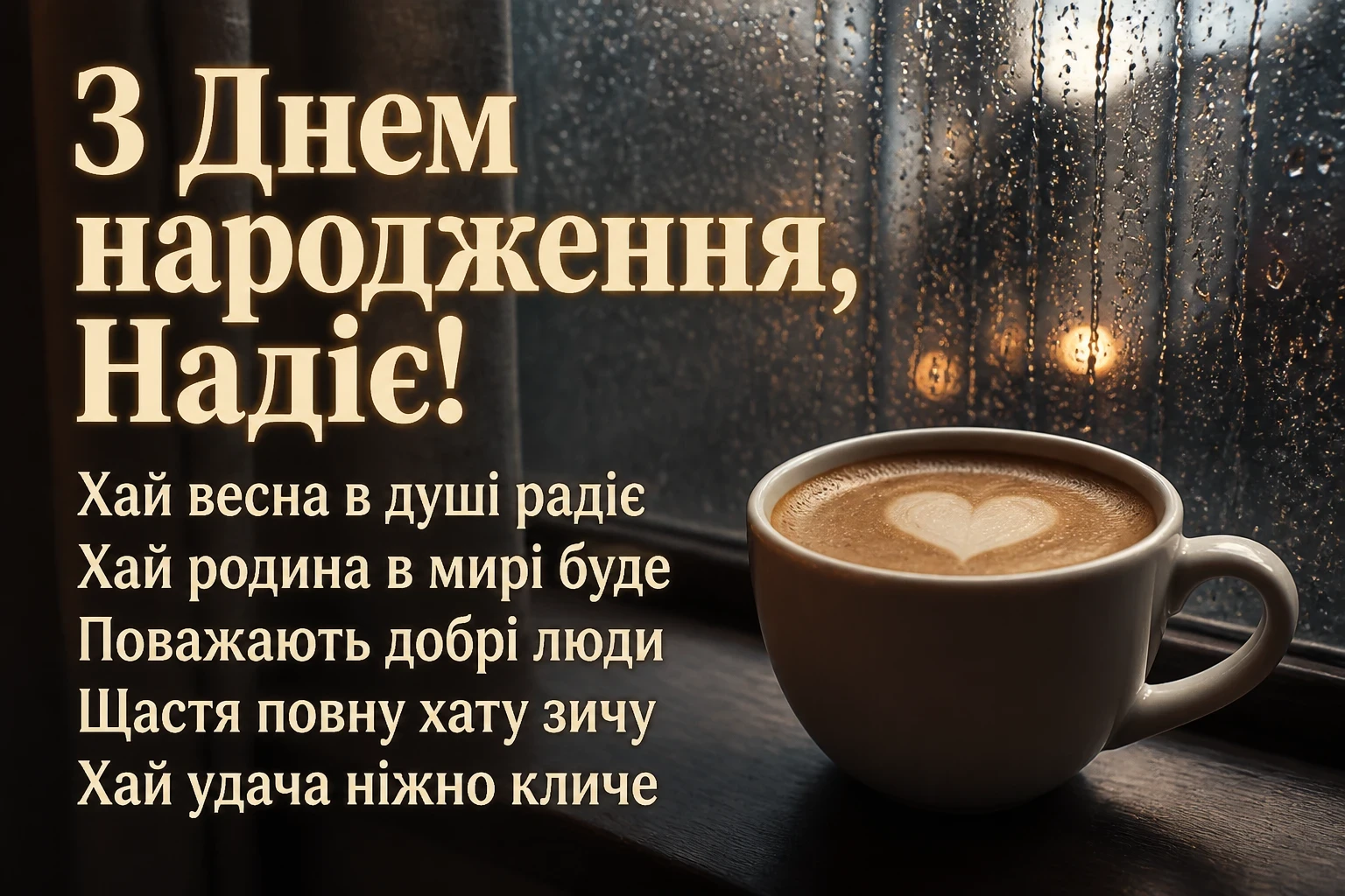 з днем народження надія з днем народження надія
