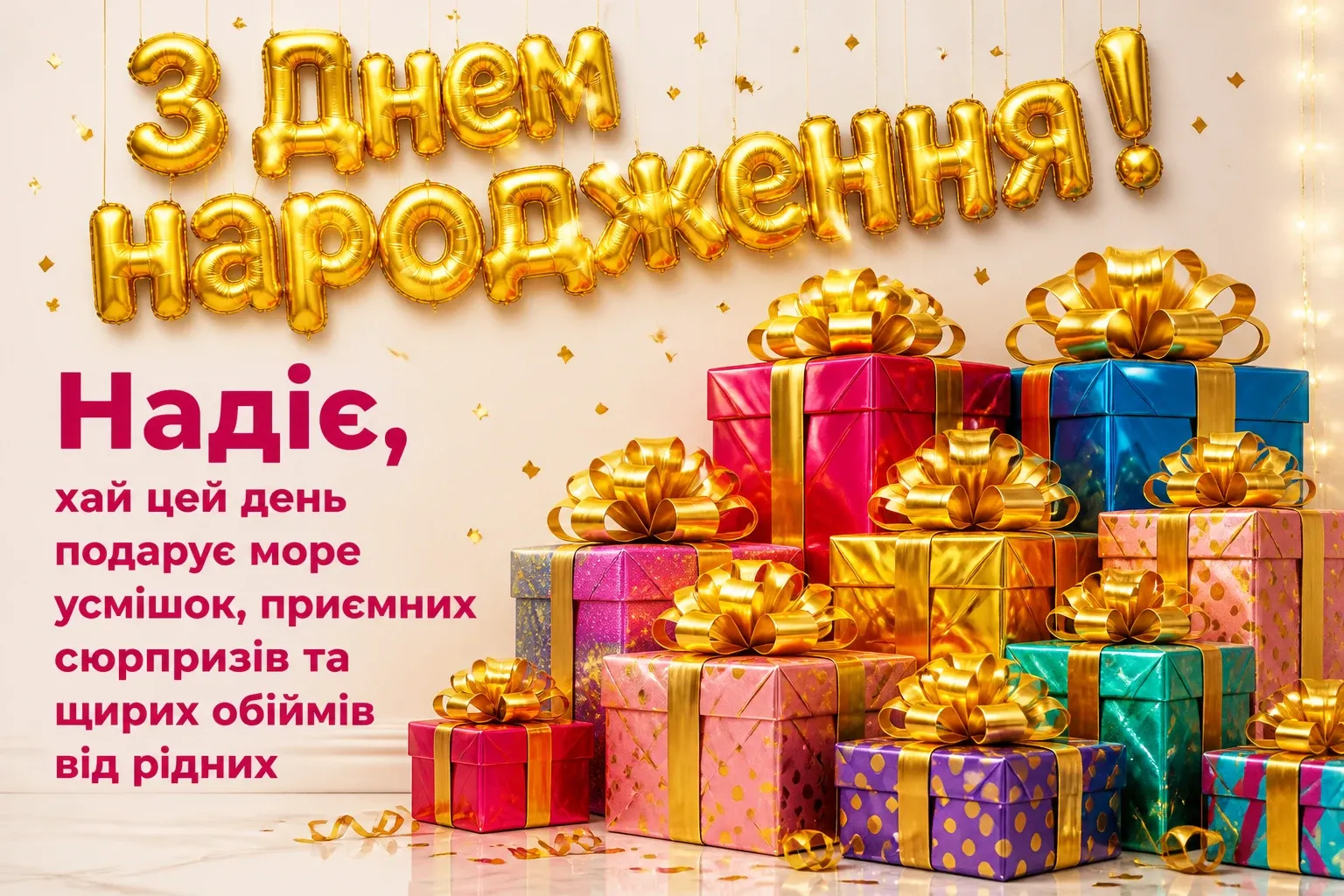 з днем народження надія з днем народження надія