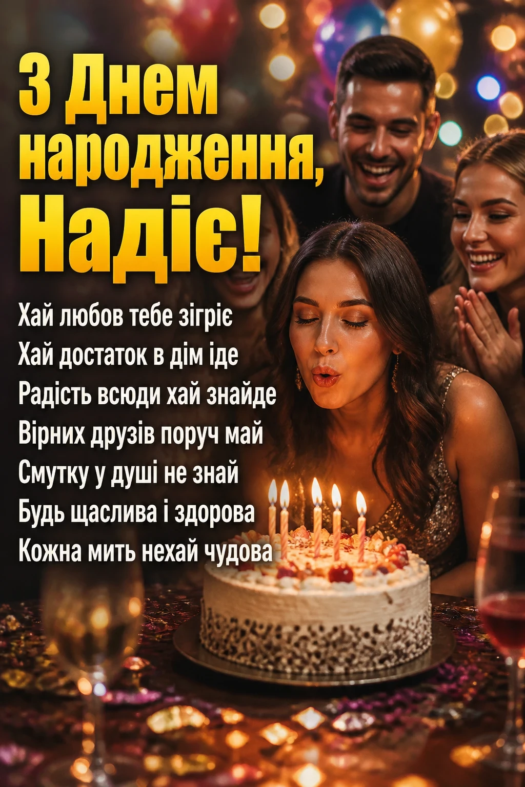 з днем народження надія з днем народження надія
