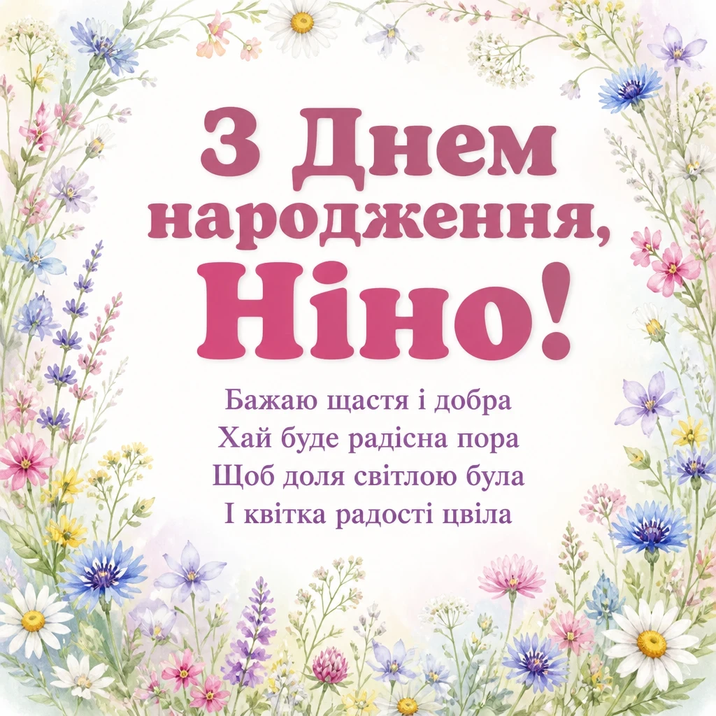 з днем народження ніна з днем народження ніна