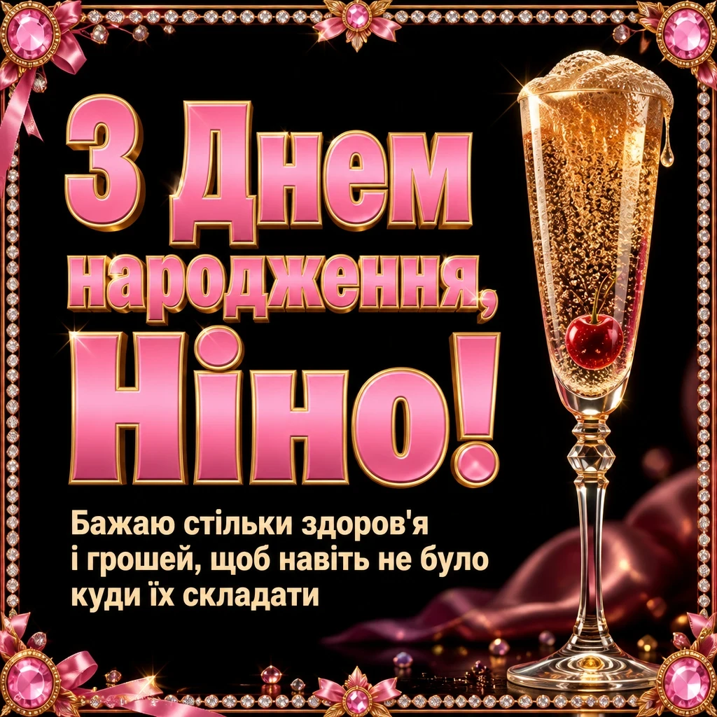 з днем народження ніна з днем народження ніна