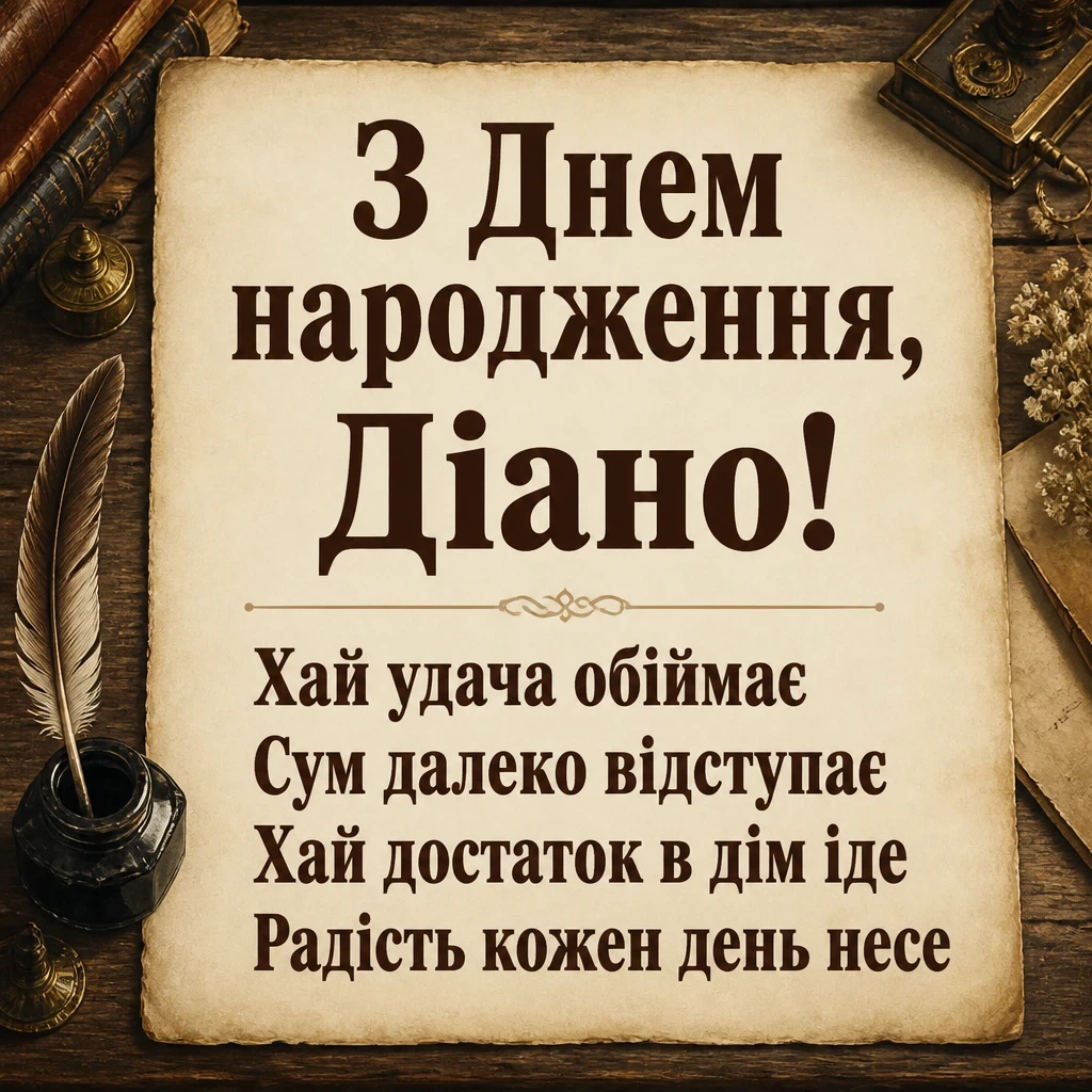 з днем народження діана з днем народження діана