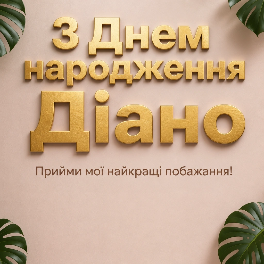 з днем народження діана з днем народження діана