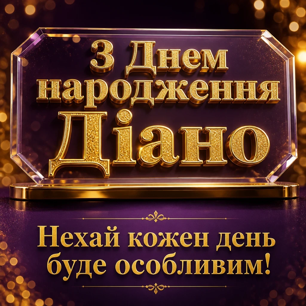 з днем народження діана з днем народження діана