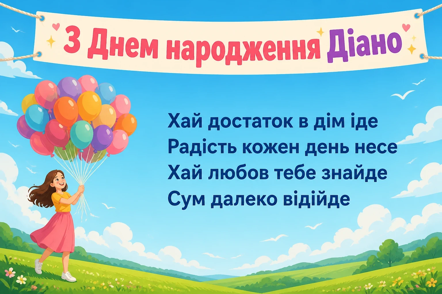 з днем народження діана з днем народження діана