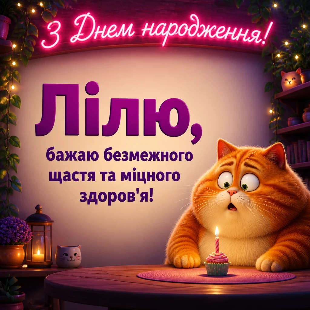 з днем народження ліля з днем народження ліля