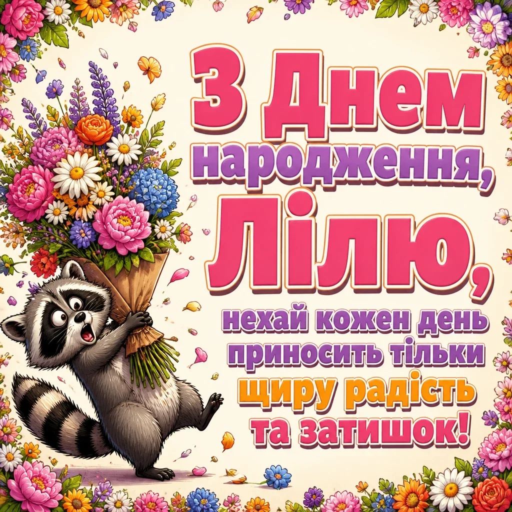 з днем народження ліля з днем народження ліля