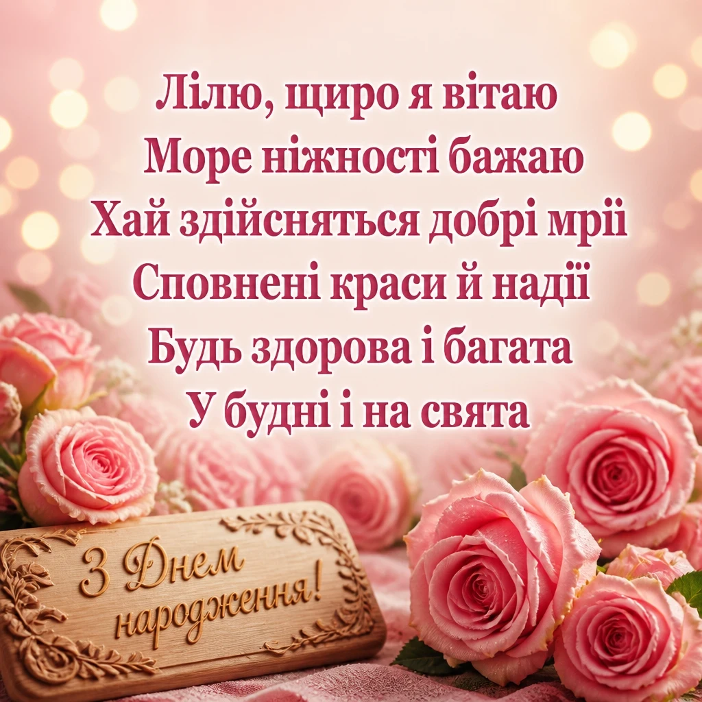 з днем народження ліля з днем народження ліля