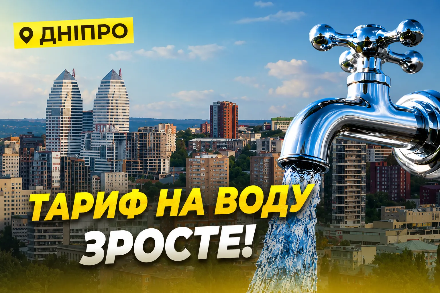 Дніпрянам готують значне здорожчання послуг водопостачання