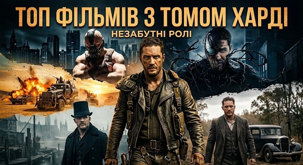 Найкращі фільми з Томом Гарді для перегляду