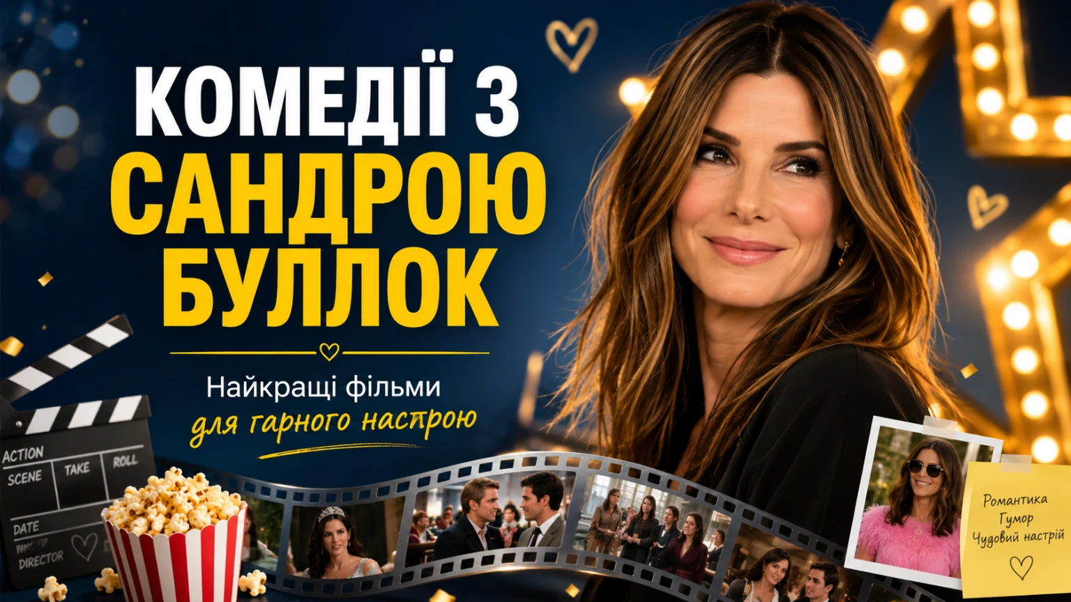 Найкращі фільми з Сандрою Буллок у жанрі комедії